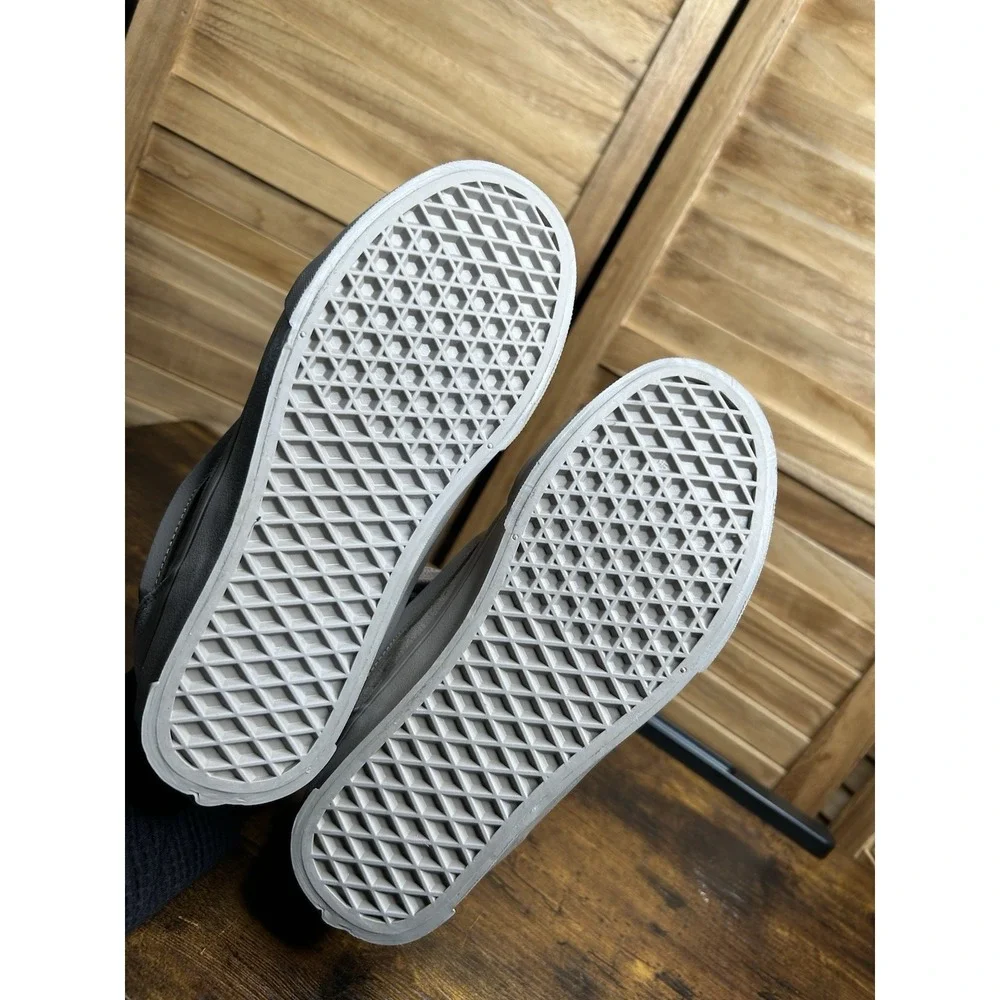 Vans Knu Skool Unisex Gray Low Top Lace Up Casual Sneakers Street Style - Picture 3 of 9